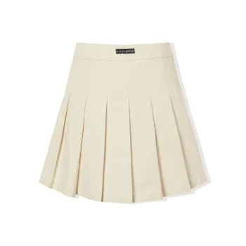 LA CRAWFISH Casual Short Skirts Women's Cream Beige