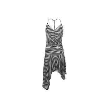JYOSEI Slip Dresses Women's Stripes