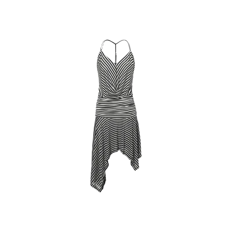 JYOSEI Slip Dresses Women's Stripes-0