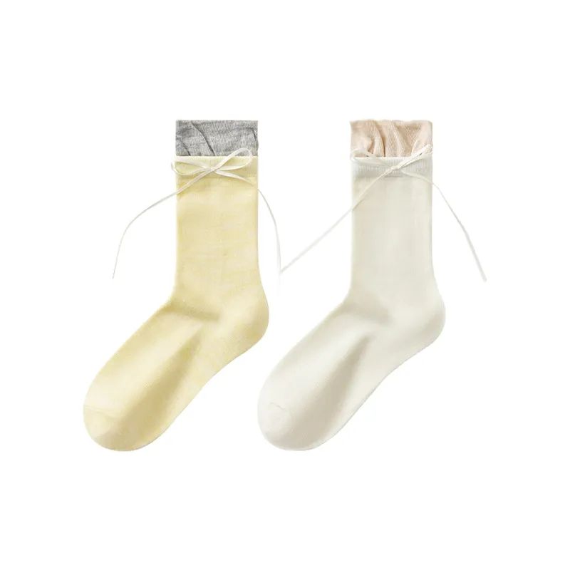 Temooues Mid Calf Socks Women's Combo Set-5
