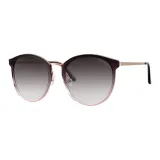 Transparent Purple Frame with Gradient Gray Lens