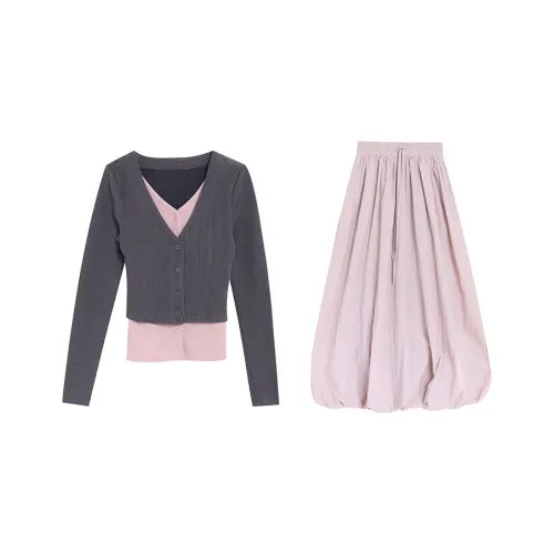 BVODE Two Piece Skirt Sets Women
s