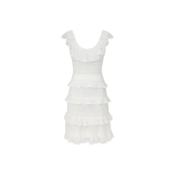 Zimmermann SS25 Sleeveless Dress Women's Ivory White