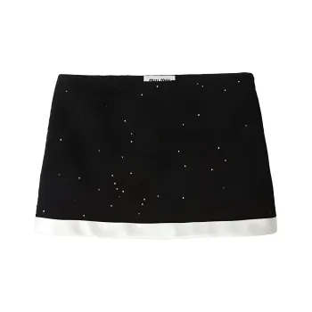 MIU MIU SS24 Casual Short Skirts Women's Black