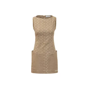 Marine Serre Monogrammed Sleeveless Dress