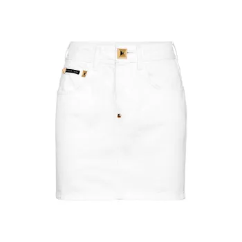 PHILIPP PLEIN Denim Mini Skirt