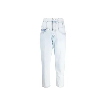 ISABEL MARANT Oliviani High Waisted Frayed Jeans