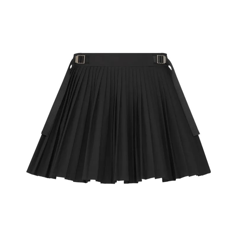 DIOR Logo Engraved Pleated Mini Skirt-0