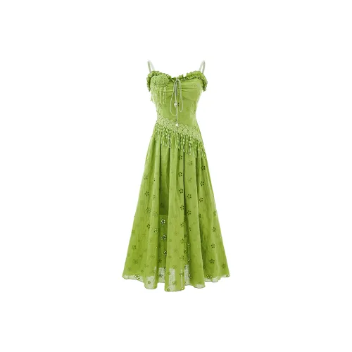 Blovelan Slip Dress Women's Apple Green
