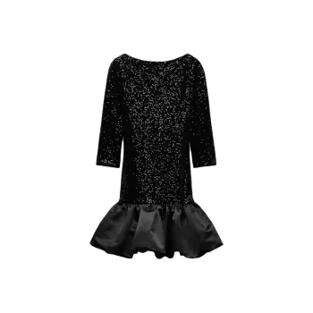 ZARA Long Sleeved Dress Women's Black