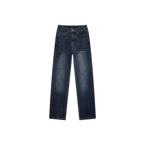 ZAZN Jeans Women's Textured Blue Gray