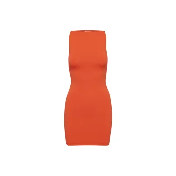 ARITZIA Contour Contour Svelte Dress Sleeveless Dress Women's Hot Cheeky Red/Hot Blush Red Lips