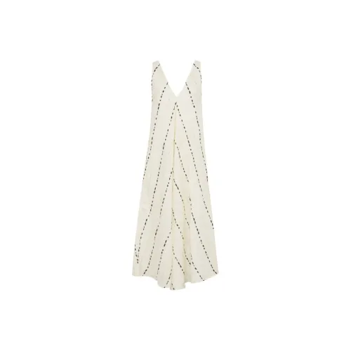 MEIYANG Sleeveless Dress Women's Beige Yellow