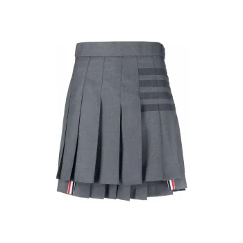 THOM BROWNE 4 Bar Pleated Mini Skirt