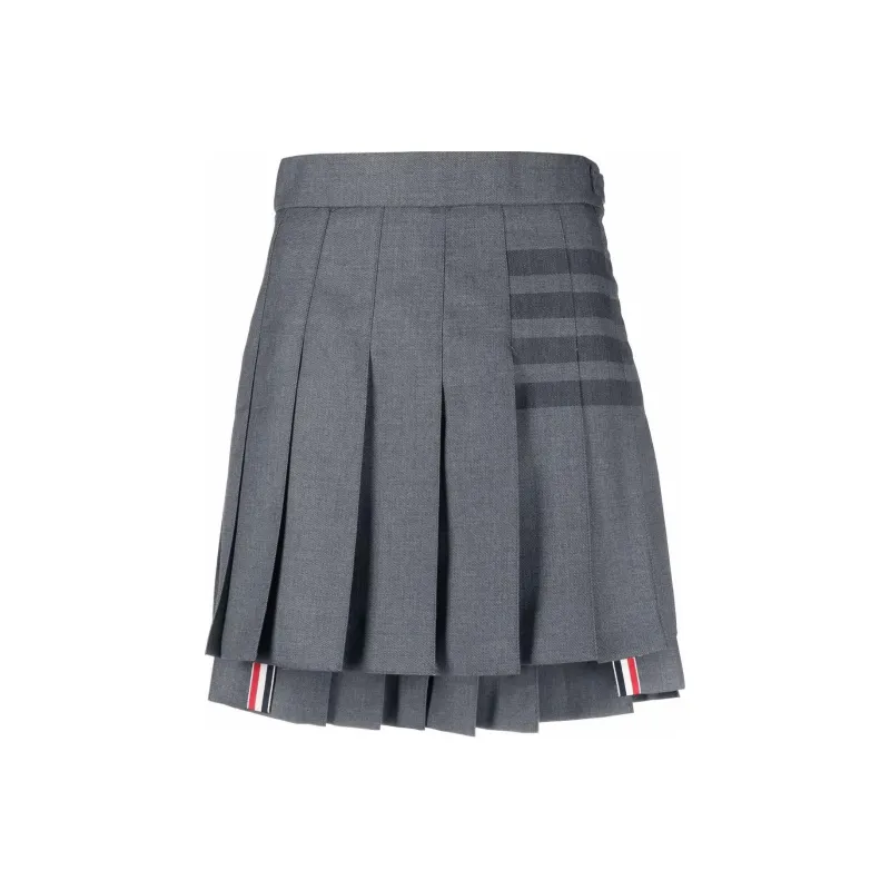 THOM BROWNE 4 Bar Pleated Mini Skirt-0