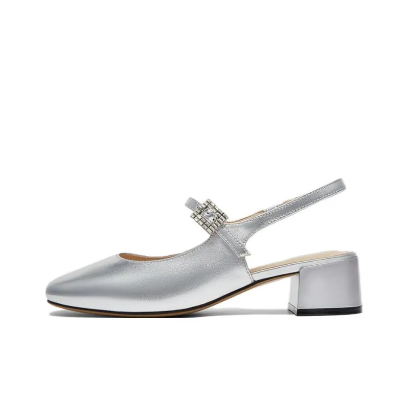 BATA Chunky Heel High Heels Women's-4