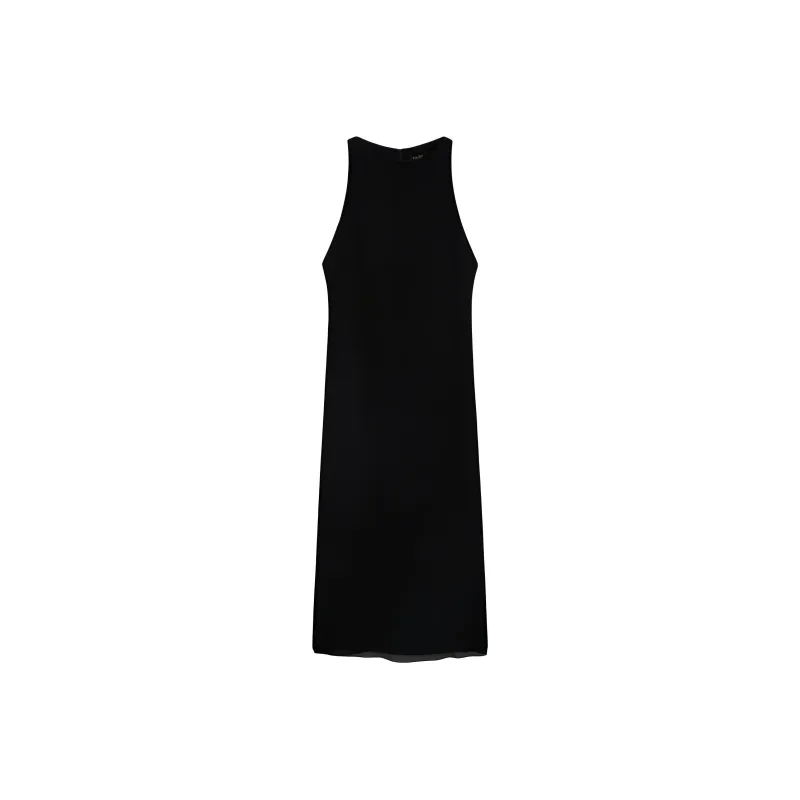 Massimo Dutti Sleeveless Dress Women's Black-0