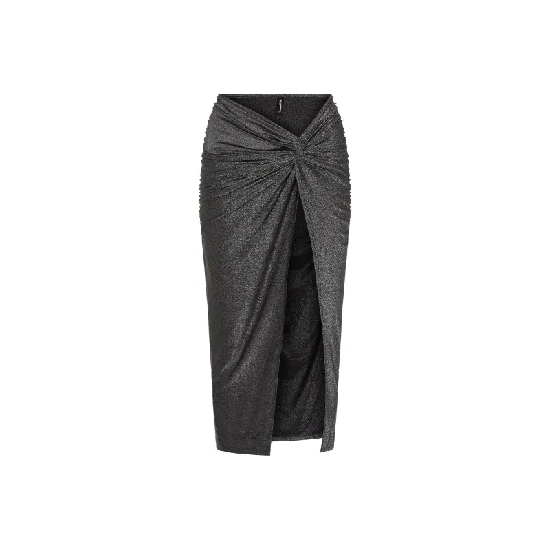 KARL LAGERFELD / Karl Lagerfeld Jeans Signature Glitter embellished Sarong-0