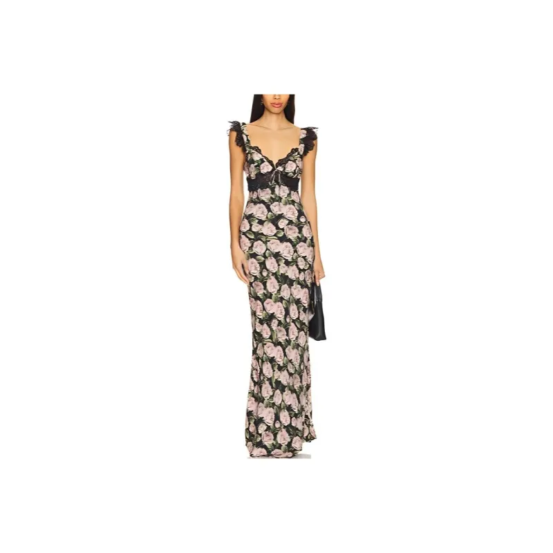 FOR LOVE & LEMONS Sleeveless Dress Women's Black-0