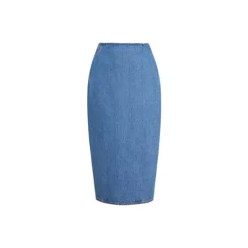 Alaia Pencil Denim Skirt