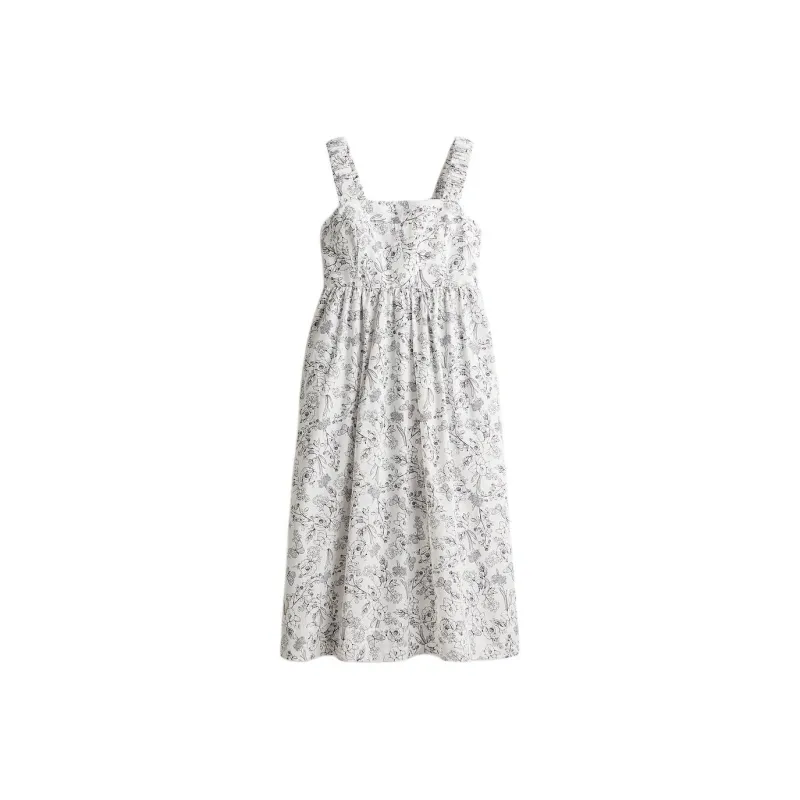 H&M Slip Dress Women's White/Floral-0