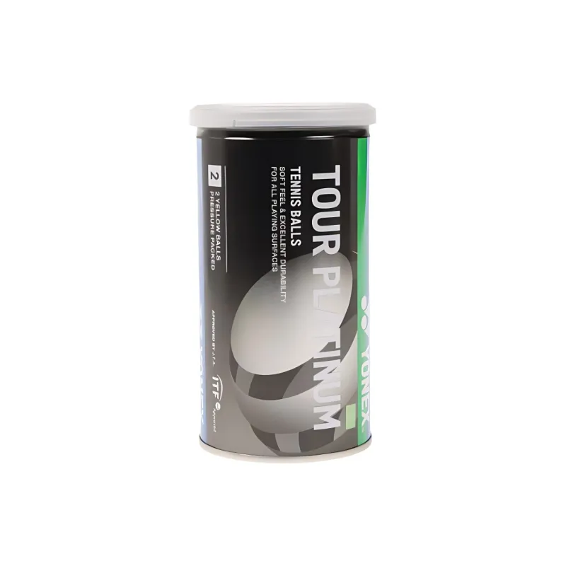 YONEX Tour Platinum Tennis Balls Wool, Synthetic Fiber Match Ball Yellow-0