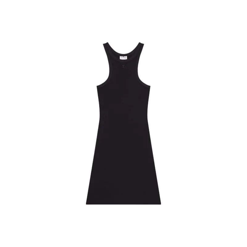COURREGES Racerback Sleeveless Mini Dress-0