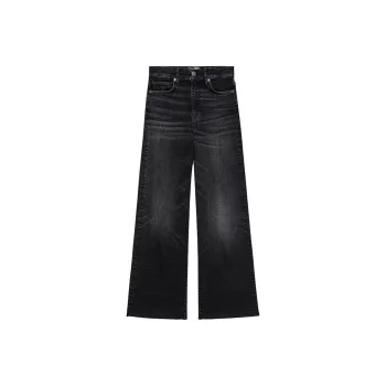 FRAME Le Slim Palazzo Raw Fray Jeans