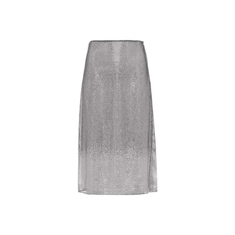 PRADA Casual Long Skirts Women's Silver-0