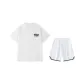 2 Pack (White Top+White Shorts)