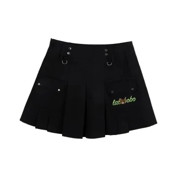 LALABOBO Casual Short Skirts Women's Black