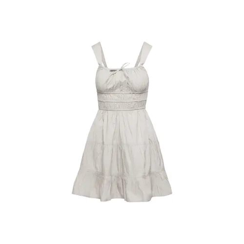 ARITZIA Sunday Best Martine Poplin Dress Slip Dresses Women's Ashen/Iron Cyan
