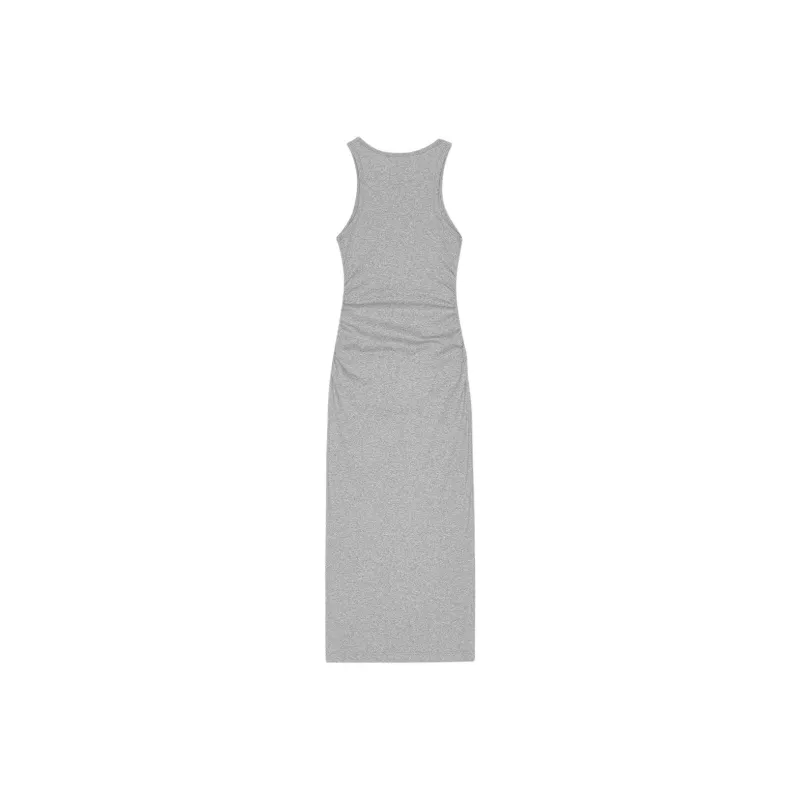 GANNI Fine ribbed Midi Dress-0