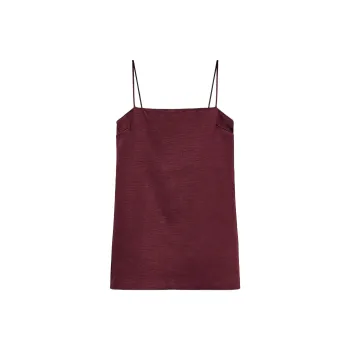 ZARA Valentine's Day Collection Slip Dresses Women's Burgundy