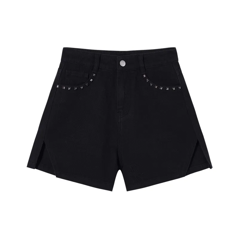 I'M ONE Denim Shorts Women's Black-0