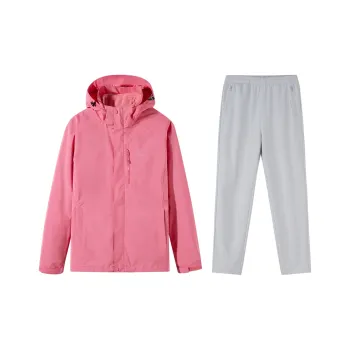 Tectop Casual Suit Women's Two-Piece Set Dusty Pink/Silver Gray