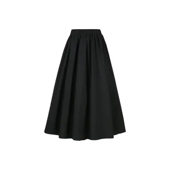 Wen Shan Casual Long Skirts Women's Black