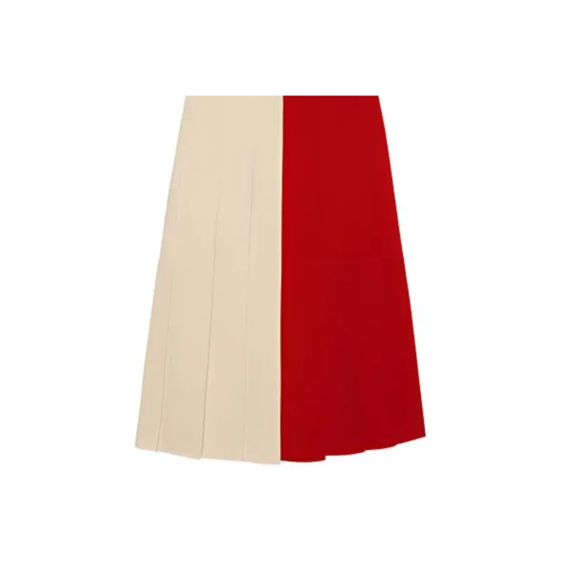 GUCCI Pleated Duo Tone Knit Skirt-5