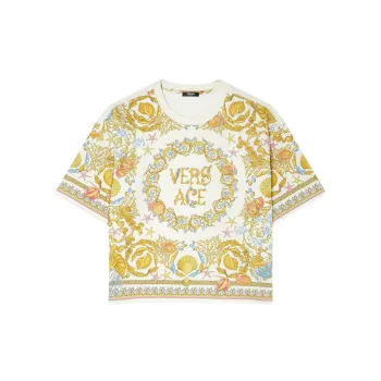 VERSACE Underwater Barocco Crop T shirt