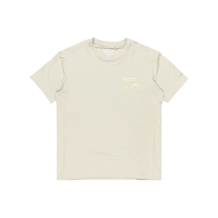 Quiksilver Lap Time T Shirt Men's Gray White-0