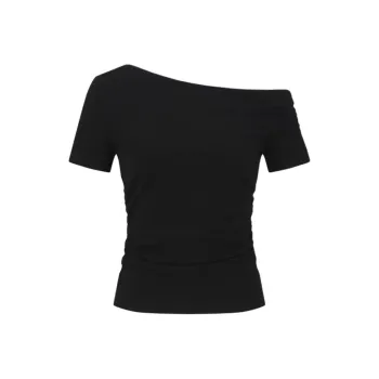 URBAN REVIVO T Shirts Women's Jet Black