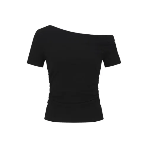URBAN REVIVO T Shirts Women's Jet Black