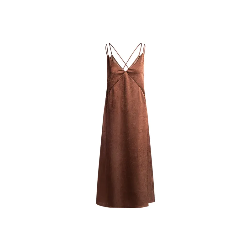 HUGO BOSS Slip Dresses Women's Brown-0