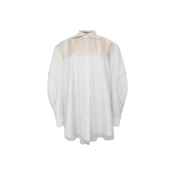 SIQIZ Shirts Women's Apricot