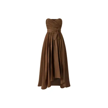 PINKO Strapless Wrap Detailed Dress