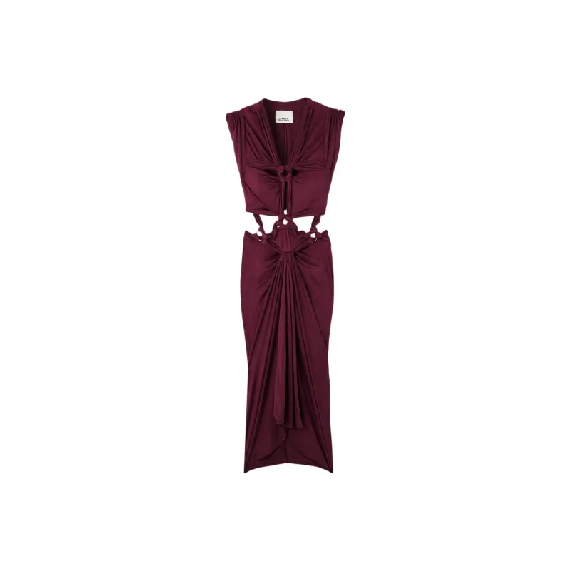 ISABEL MARANT Sleeveless Dress Women's Burgundy-0