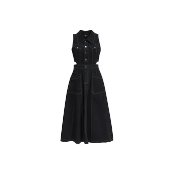 ONLY Sleeveless Dress Women's Black Denim