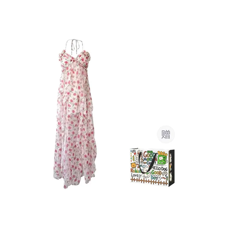 DEDY Slip Dresses Women's Pink-0