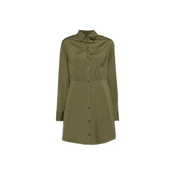 VERONICA BEARD Rae Stretch-cotton Mini Shirtdress