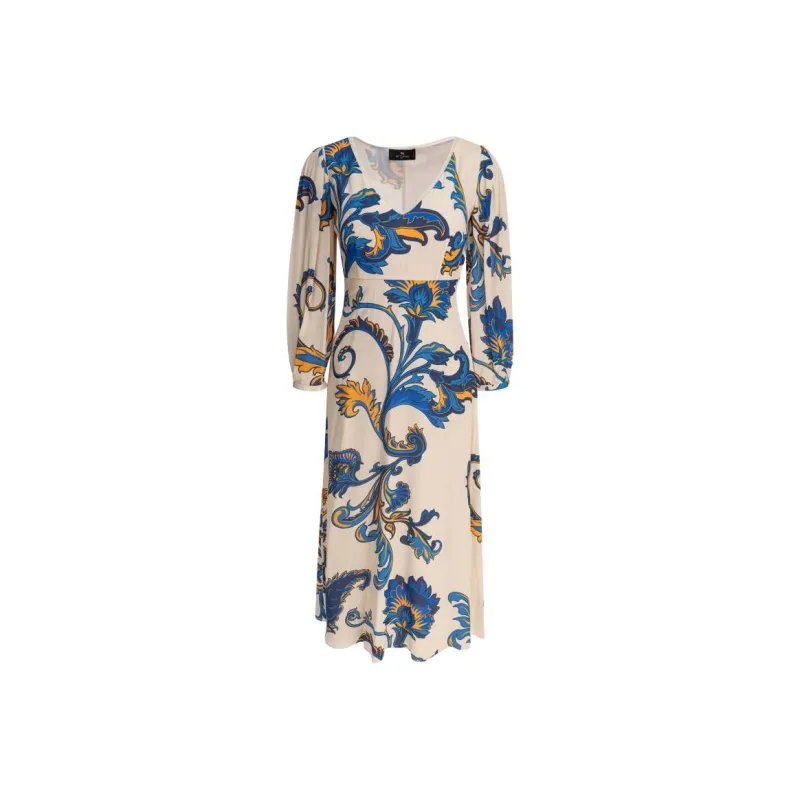 ETRO Floral print Midi Dress-0